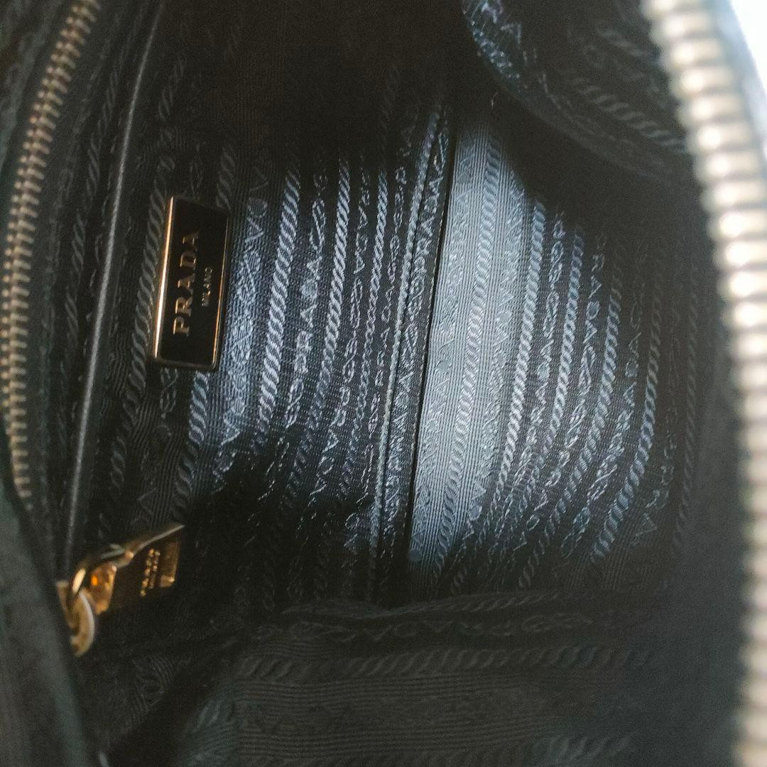 PRADA Nylon Shoulder Bag BT0706 Black Crossbody with Logo Authentic From Japan thumbnail 10