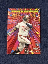 2025 Topps Chrome Logofractor Brooks Lee Power Players PP-23 Red /5 SSP Twins