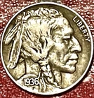 1936-D  Buffalo Nickel “Full Horn”
