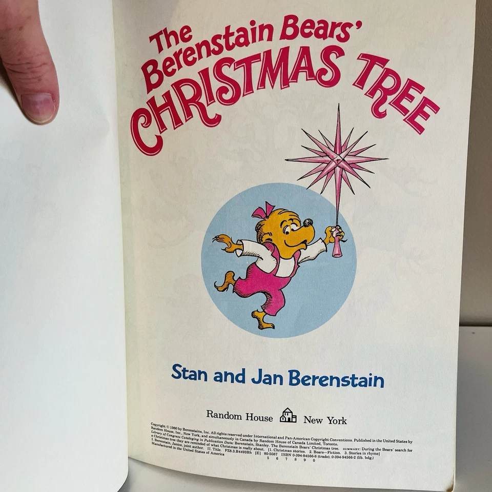 Vintage The Berenstain Bears' Christmas Tree 1980 Paperback Ed Book Random House - Image 2 of 4