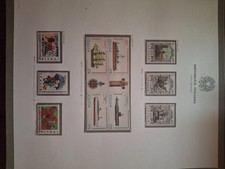 FOGLI FRANCOBOLLI BOLAFFI ITALIA  1979-80-81-82-83-84-85-86-87-88-89 + CARTELLA