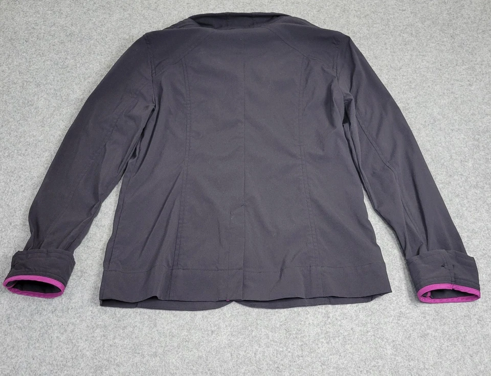 Blazer Eddie Bauer Travex Mujer 8 Negro Chaqueta de Viaje Elastizada 3 Botones Ropa de Trabajo Foto 2 de 4