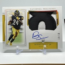 2019 National Treasures Benny Snell Jr. Gold Patch Auto /10 RPA RC #194