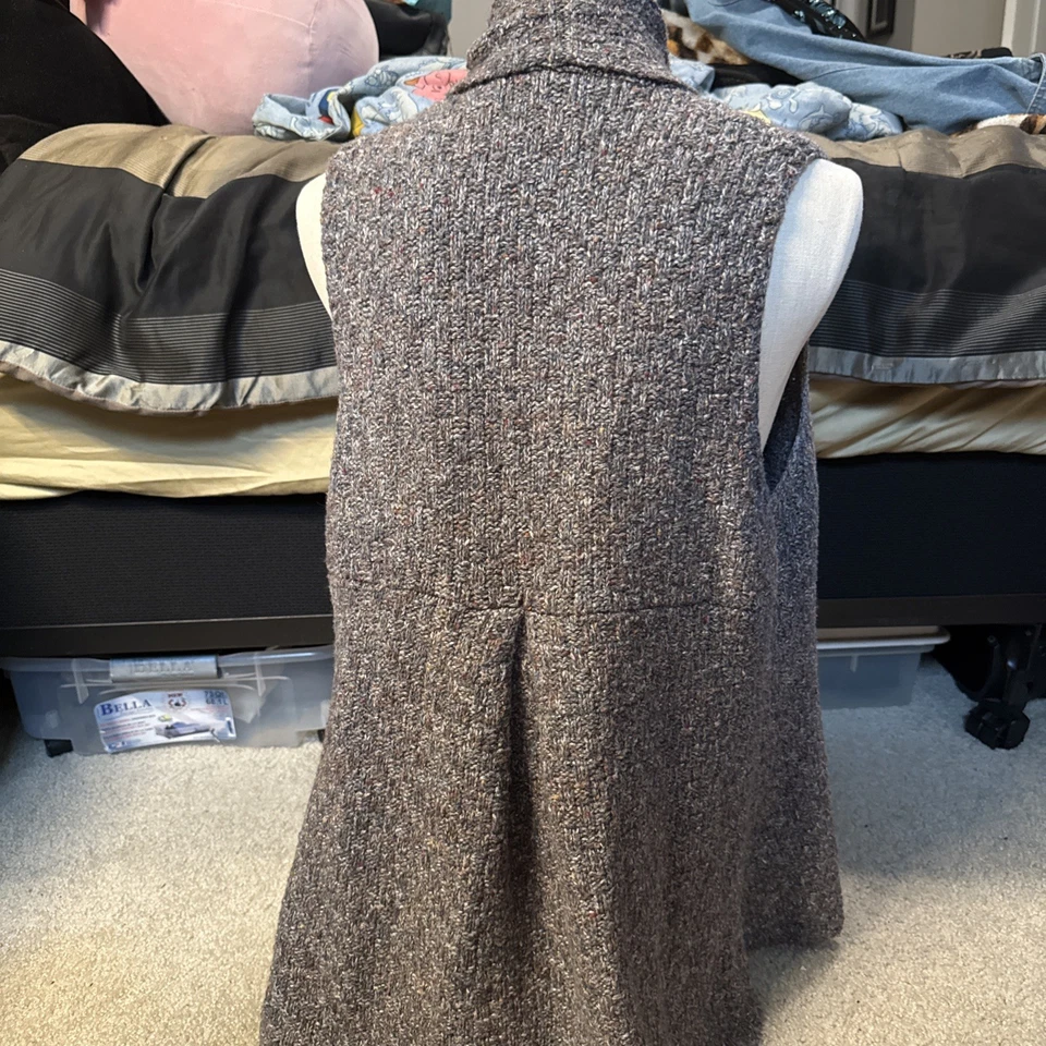 Chaleco cárdigan abierto tejido artístico boho bohi para mujer Habitat Clothes To Live In talla L Foto 4 de 4