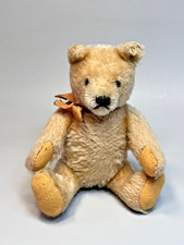 1950s Vintage German Steiff Original Teddy Bear Straw-stuffed Mohair Toy Jointed
