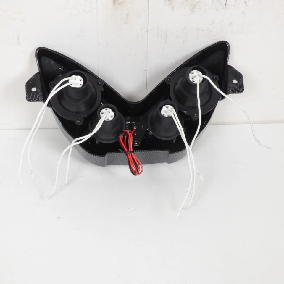 Optique avant TNT pour Scooter MBK 100 Nitro 2000 à 2014 carbone et LED bleu - Photo 2/2