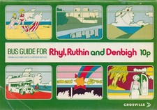 CROSVILLE BUS TIMETABLE BOOK RHYL JUL 1981