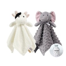 Cozy Plush Baby Security Blanket, Loveys for Baby Girls and Boys, Birthday E...