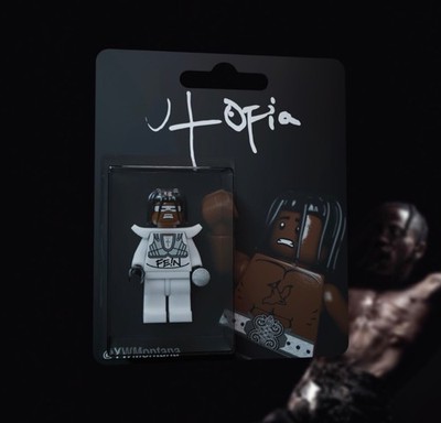 Travis Scott - Utopia Version 2 Custom Made Minifigur Rapper Sammlerstück