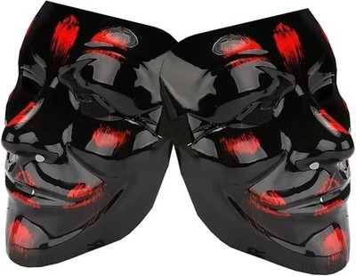 V for Vendetta Mask Anonymous Hackers Mask Cosplay Costume 2-Set Black Red New