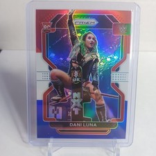 2022 Prizm WWE #110 Dani Luna Red, White and Blue Prizm (RC)