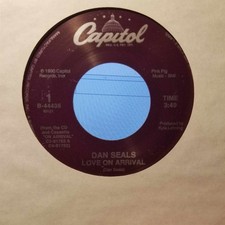 Dan Seals, Love On Arrival ~ 1990 Capitol 45 +sleeve
