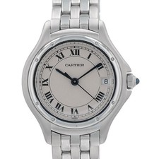 Cartier Ladies Panthere Cougar 987906 Stainless Steel Roman Dial Watch