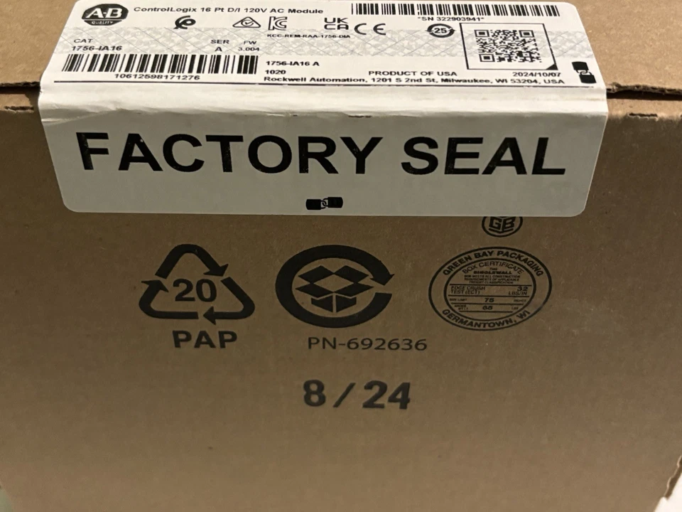 Módulo CA Allen Bradel 1756-IA16 ControlLogix 16 Pt D/ 120V - Imagem 2 de 3