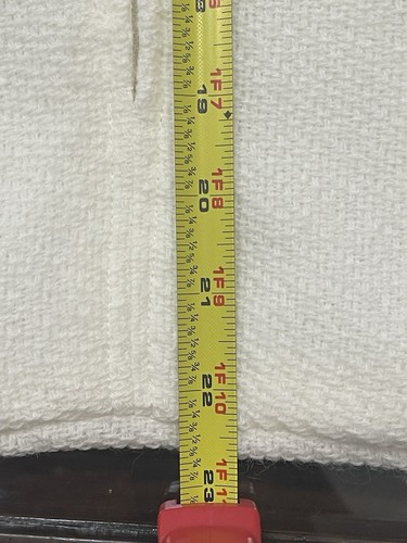 VTG The Three Weavers Baby Blanket Bunting Orlon Acrylic Hand Woven USA Lined - Picture 11 of 15