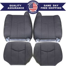 For 2003 2004 2005 Chevy Silverado Work Truck Bottom-top Cloth Seat Cover Gray For 2003 2004 2005 Chevy Silverado Work Truck Bottom-top Cloth Seat Cover Gray