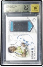 2022-23 Topps Dynasty UCL Neymar Jr Patch Auto BGS Beckett 9.5 Auto 10 /10