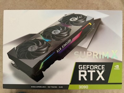 MSI GeForce RTX 3090 Suprim X 24GB GDDR6 Gaming Graphics Card