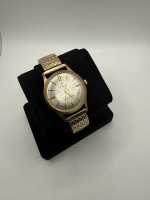 Vintage Waldman Thinline Swiss Made Mechanical Dress Watch 36mm Runs