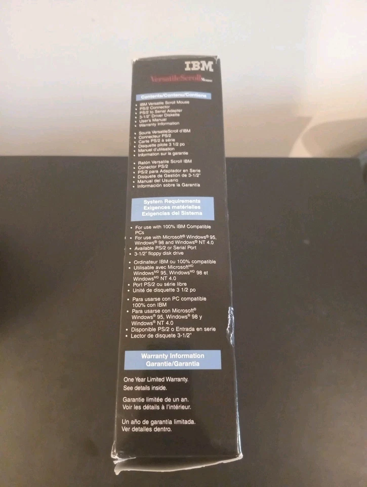 Rare Vintage IBM 6 Button PS/2 MO02W Trackball Versatile Scroll Mouse - Image 3 of 4