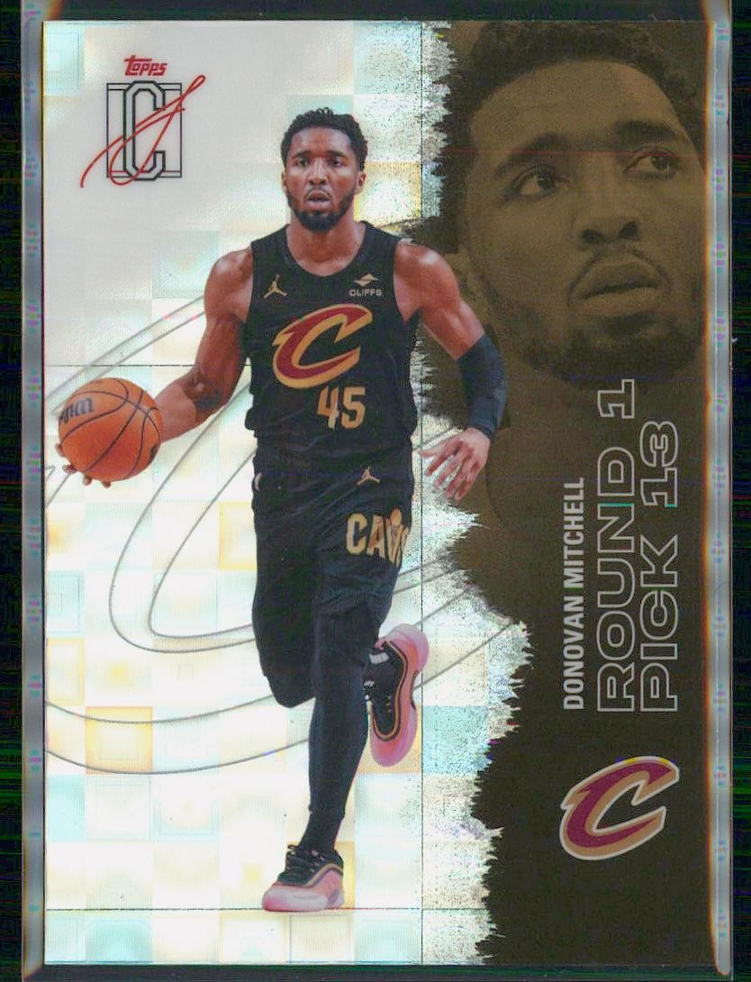 2025-26 Topps Signature Class Donovan Mitchell Chrome Pandora Refractor #73 Cavs