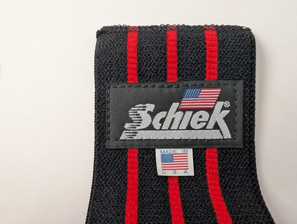 Schiek Knee Wraps Black/Red 78'L x 3"W - New Other, Weigh Lifting, Power Lifting - Image 4 of 4