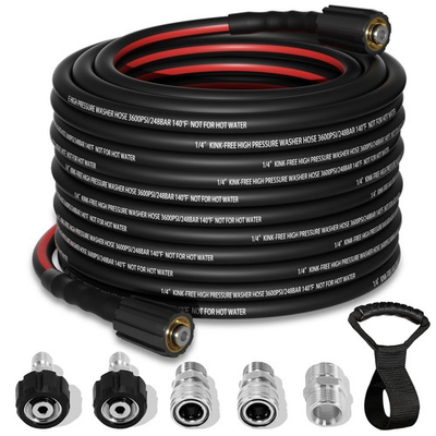#ad Flexible Pressure Washer Hose 50 FT 3600 PSI Kink Resistant Power Washer Hos... $51.34