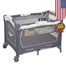 Baby Nursery Center Playard Removable Full-size Bassinet W/ Zero Incline Bedroom