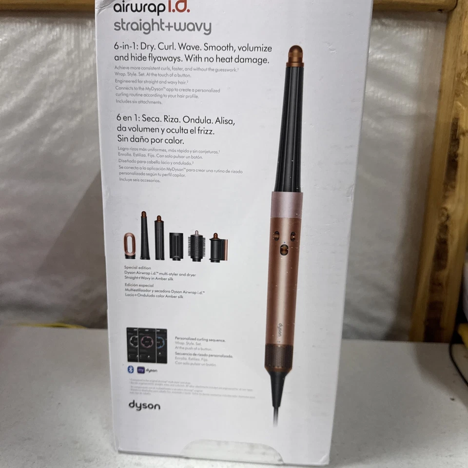 Dyson  Airwrap i.d. Multi-styler & Dryer Straight+Wavy - Amber Silk (SEALED) - Image 2 of 4