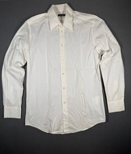 Dolce & Gabbana Men White Dress Shirt Long Sleeve Luxury Italy Size 17.5 br XL