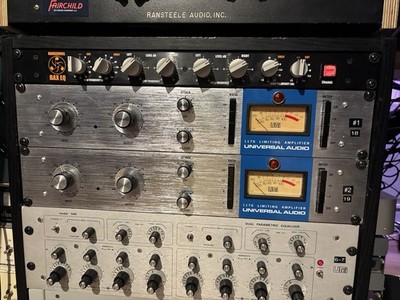 Urei 1176LN Blue Stripe Universal Audio Limiter Compressor Rev B Vintage