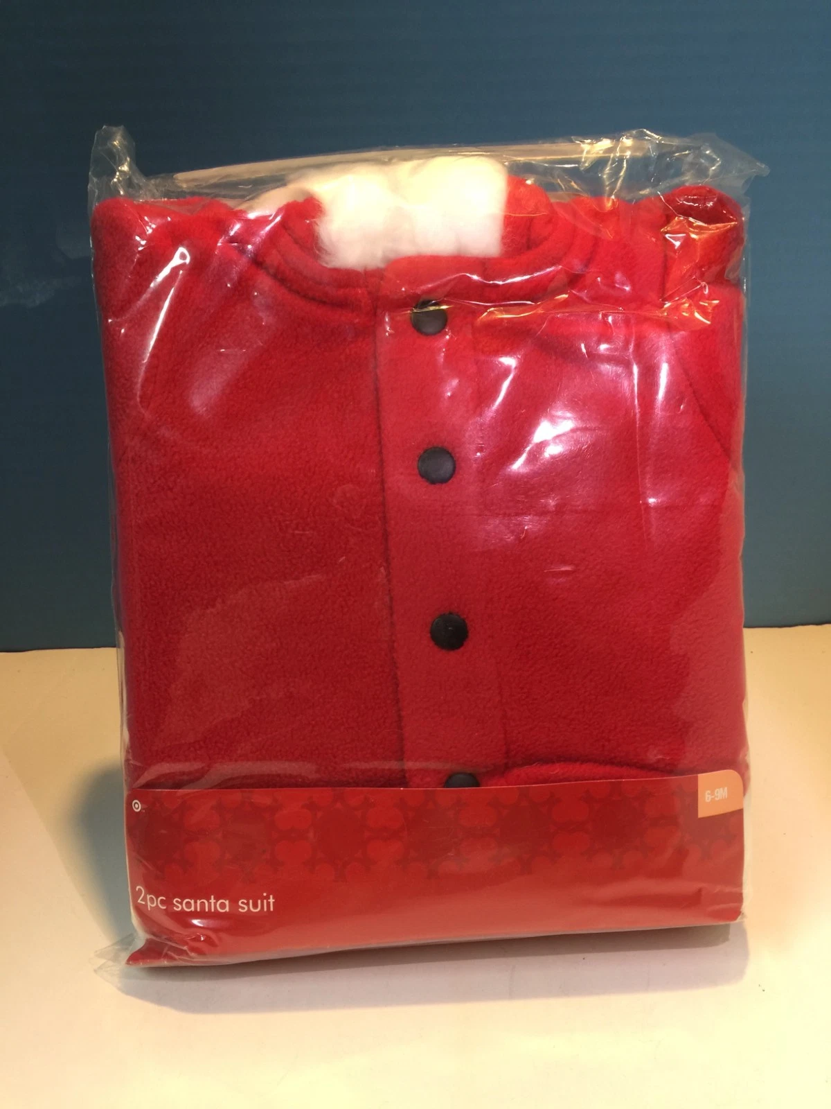 NOS Baby Santa Suit 6/9 Months 2 Piece Set Red White NEW
