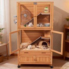 Jaula De Madera Para Hámster – Grande, Acrílica Y Hermosa: El Hogar Perfecto Para Tu Pequeñín