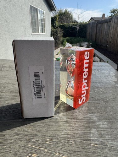 2015 Supreme New York Glass Sand Timer Spring/Summer 15 SS15 Box Logo Red Bogo