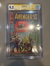 Avengers #25 (1966) CGC 9.2 WP - SIGNED by Stan Lee - Dr. Doom & Fantastic Four!