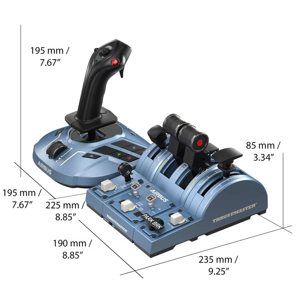TCA Captain Pack X Airbus Edition, Ergonomisches Replikat des AirbusSidestick... - Bild 2 von 4