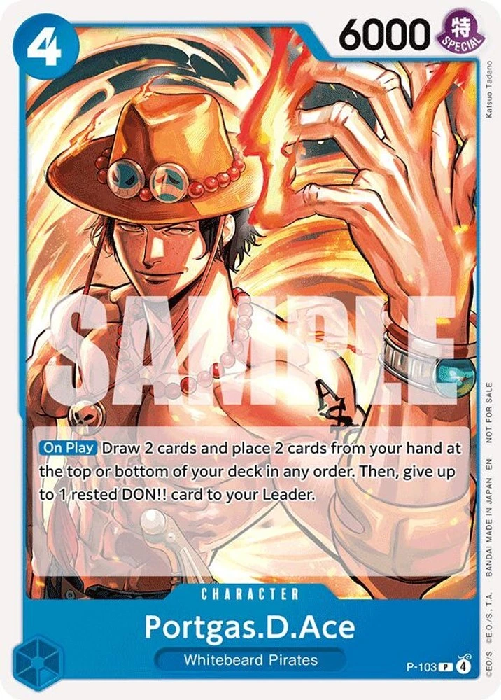 Portgas.D.Ace P-103 One Piece Promotion Cards for sale | eBay