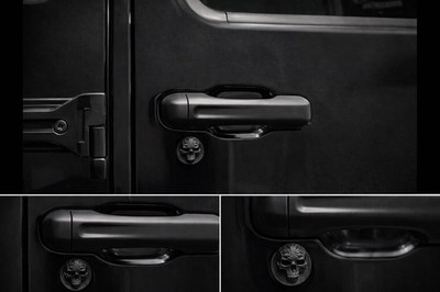 2 x Schlüsselloch Abdeckung Für Wrangler JL 2018+ Skull Passgenau Kein Kleben