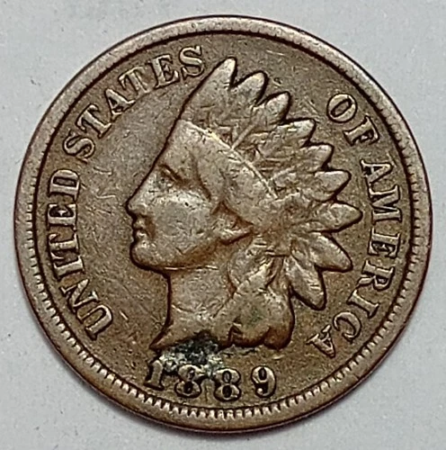 Indian Head Penny Lot of "1" VERY NICE 1889 GOOD OR BETTER°$ FREE SHIPPING $#740