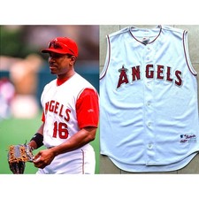 Anaheim Angels 2002 RAWLINGS Vest 3rd Authentic jersey 44 L white Alt MLB vtg