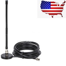Antena de radio CB macho 27 MHz BNC BNC hembra coche base magnética 5M cable Cobra RT50