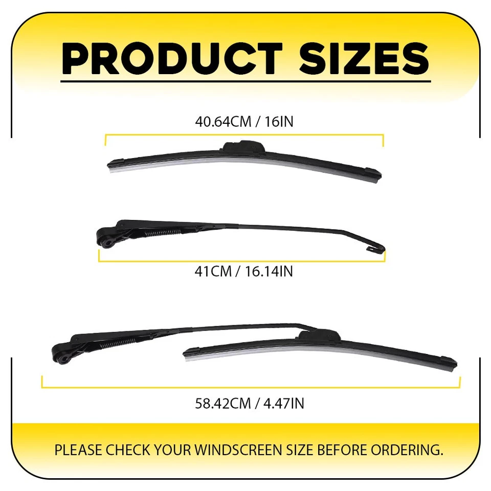 12V Electric Windshield Wiper Motor Kit For Polaris UTV RZR 570/800/900/1000 EXV - Image 3 of 4