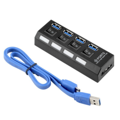 Hub USB 3.0 4 Porte Con Cavo Lungo Da 1 Metro Alimentazione 5V 2A - Foto 4