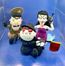 3 Vtg Rocky Bullwinkle & Friends CVS Stuffins Boris, Natasha & Fearless Leader