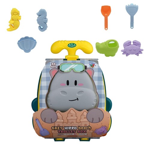 Sandspielzeug-Set für Kleinkinder, Cartoon Trolley, Kinder-Strandspielzeug-Set - Bild 2 von 7
