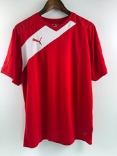 Puma Men Santiago Tg Dry Cell Athletic Short Sleeve Jersey Shirt Red Xl Nwt