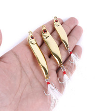 5PCS 10g/15g/20g Micro Metal Jig Spoon Fishing Lures Bass Trout Lure
