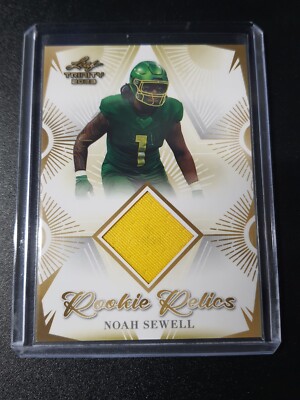 Noah Sewell - Leaf Trinity 2023 - Bears - Rookie Relics - Player-worn Patch
