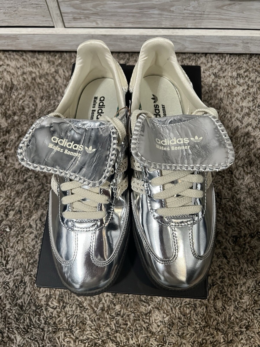 Size 9.5 - adidas Wales Bonner x Samba Silver Metallic | eBay