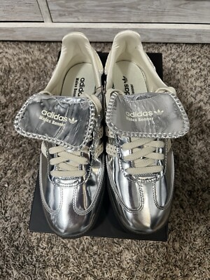 Size 9.5 - adidas Wales Bonner x Samba Silver Metallic | eBay